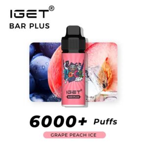 IGET Bar Plus 6000 Puffs – Grape Peach lce