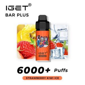 IGET Bar Plus 6000 Puffs – Strawberry Kiwi Ice