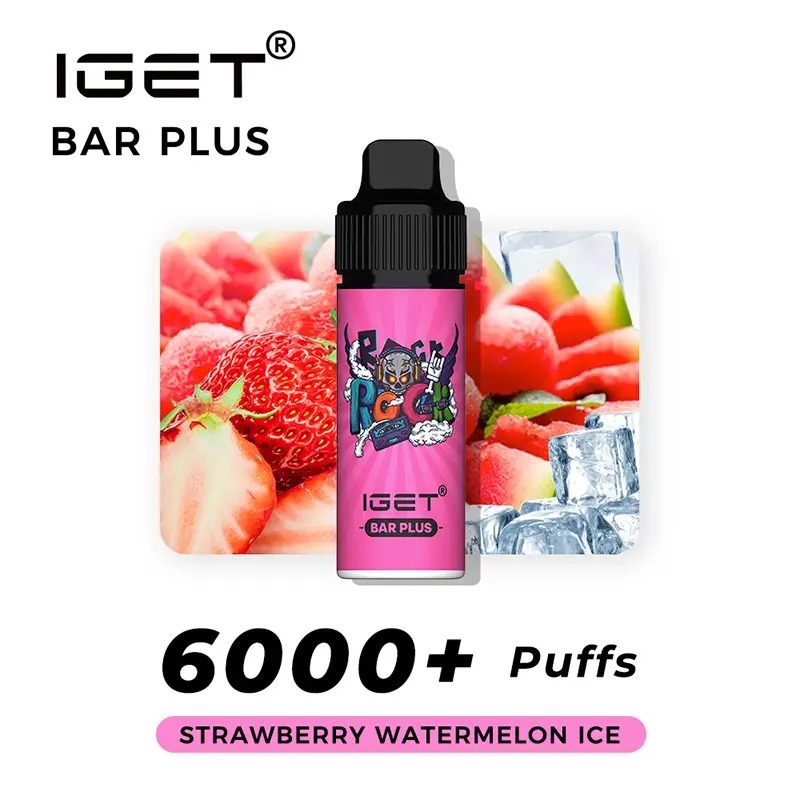 IGET Bar Plus 6000 Puffs – Strawberry Watermelon Ice