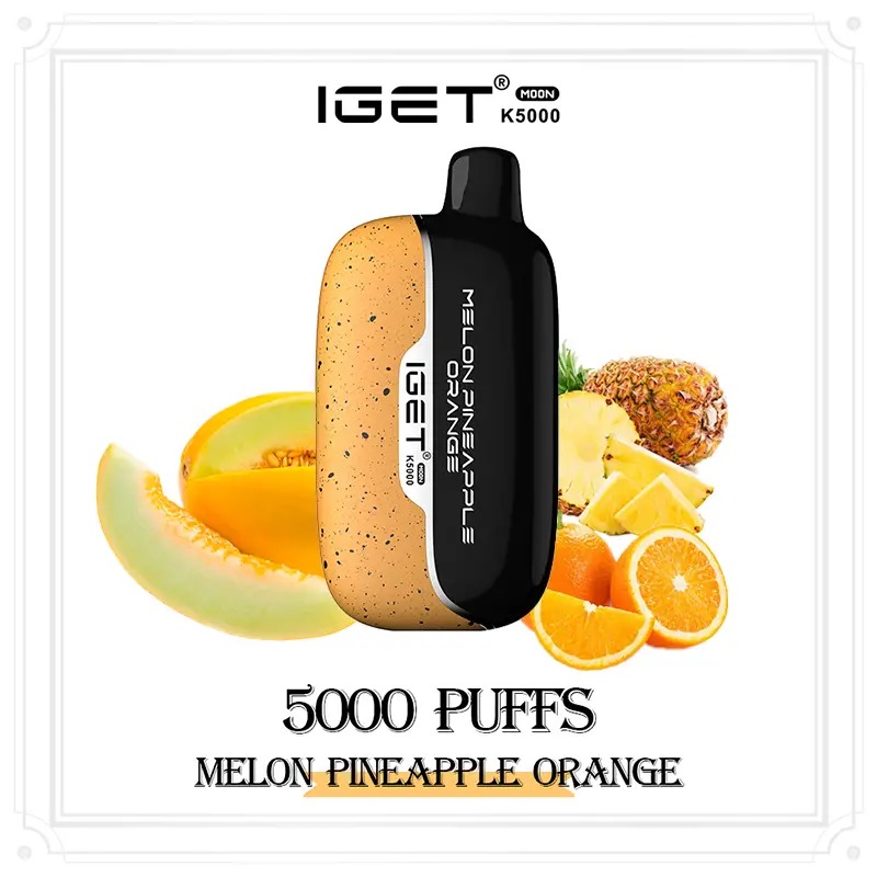 IGET Moon K5000 Puffs - Melon Pineapple Orange