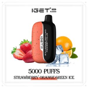 IGET Moon K5000 Puffs - Strawberry Orange Green Ice